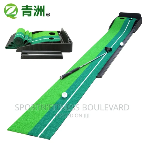 3m Golf Putting Mat With Returner