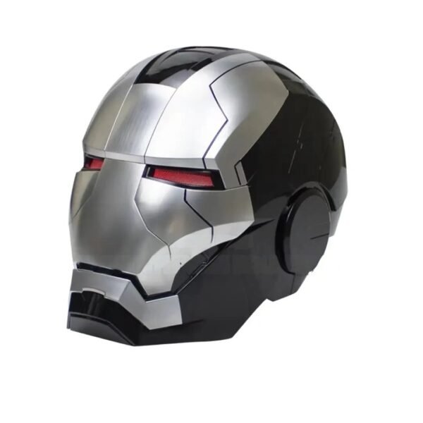 Silver Plated Ironman Helmet With Active Voice Command