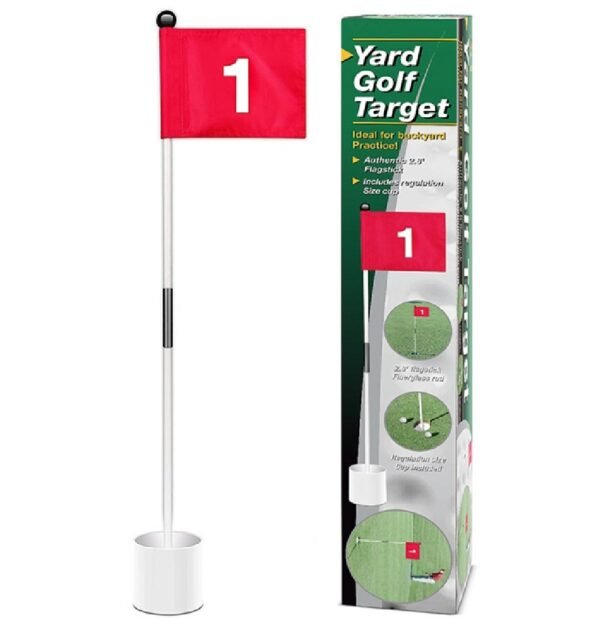 YARD GOLF TARGET CUP AND FLAG