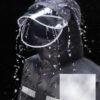 RAIN JACKET AND PANTS WITH HOOD AND FACE SHIELD